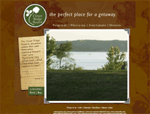 Tablet Screenshot of cloverridgeresort.com